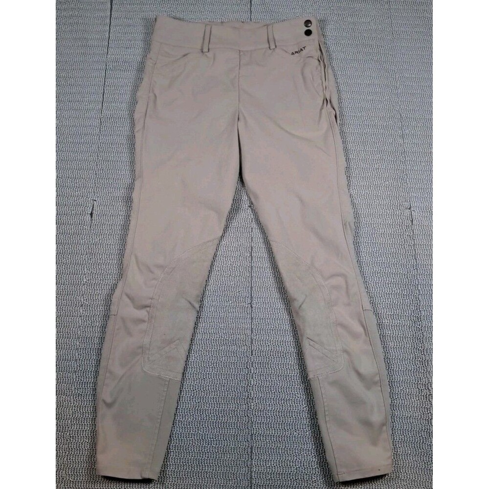 Ariat Pro Series Leather Knee 28R Riding Pants Side Hook Zipper